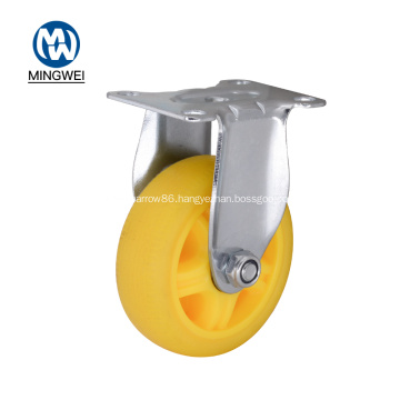 100mm Diameter Yellow Rigid Castor Wheel